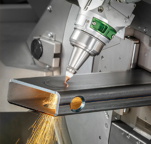 Machine à découper au laser pour tube en aluminium